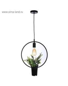 Светильник «Круг» черный 1×40W E27 12×34×48 см Bayerlux