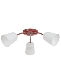 Люстра "Онлайн" (цил.) 3х15Вт Е27 МОДЕЛЬ:BR 00286 красный 50х50х15см Bayerlux