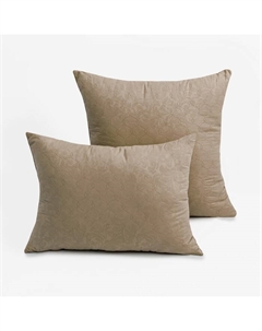 Подушка 70х70см, бежевый, файбер, микрофибра, 100% полиэстер Vesta