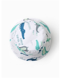 Панама детская «Крокодилы», размер 50, белая Kaftan