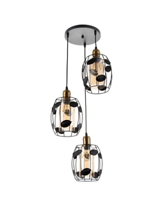 Светильник «Лаура» 3хE27 40 Вт черный 32×32×100 см Bayerlux