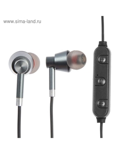 Наушники LuazON VBT 1.4, беспроводные, вакуумные, магнитные, Bluetooth 4.2, 90 мАч, серые Luazon home