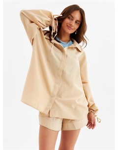 Комплект женский (блузка, шорты) : Casual Collection, бежевый, размер 44 Minaku
