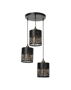 Светильник 2747/3 E27 40 Вт черный 39×39×24-108 см Bayerlux