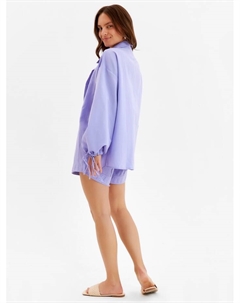 Комплект женский (блузка, шорты) : Casual Collection цвет сиреневый, размер 44 Minaku