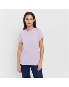 Футболка однотонная женская : Basic line, лавандовая, размер 54 Minaku