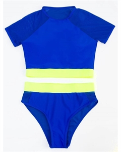 Купальник раздельный с закрытыми плечами женский, размер 42, синий Minaku