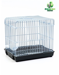 Клетка усиленная для джунгарских хомяков 21×16×19 см, серая Пижон