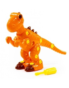 Конструктор винтовой динозавр «Тираннозавр», 40 деталей Полесье