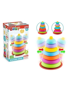 Логическая пирамидка «Тарелочки-неваляшки» Dede