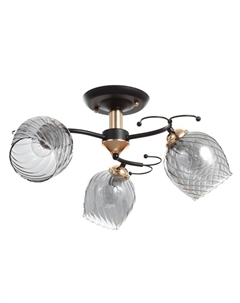 Люстра "Аста" 3хЕ27 40Вт чёрно-золотой 50х50х27 см Bayerlux