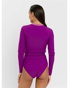 Купальник женский слитный с длинными рукавами, размер 42, фиолетовый Minaku