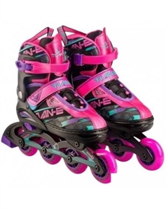 Роликовые коньки TE-781PNM (р. 35-38, розовый) Tian-e