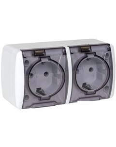 Розетка Владивосток 2-местная 16А (белый) Ekf