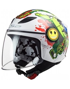 OF602 Funny Croco (S, белый глянцевый) Ls2