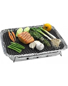 Разборный мангал Одноразовый 80-038 (с углем и розжигом) Royalgrill