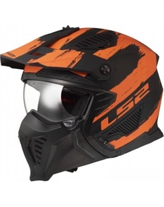OF606 Drifter Mud (S, черный/оранжевый матовый) Ls2
