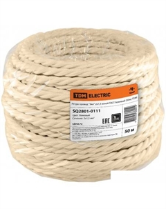 Кабель силовой SQ2801-0111 2х1,5 (витой бежевый) Tdm electric