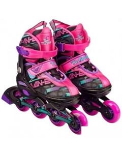 Роликовые коньки TE-781PNS (р. 31-34, розовый) Tian-e