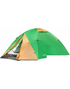 Треккинговая палатка ZC-TT009-4P v2 (зеленый/желтый) Sundays