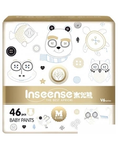 Подгузники Супертонкие V6 M 6-11 кг Ins46gold (46 шт) Inseense