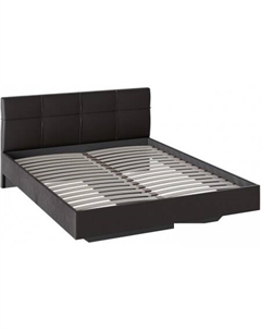 Кровать Элис тип 1 с мягкой обивкой 160x200 (темный) Трия
