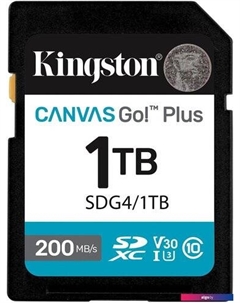 Карта памяти Canvas Go! Plus SDXC 1TB SDG4/1TB Kingston