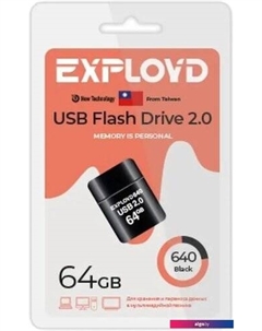USB Flash 640 64GB (черный) Exployd
