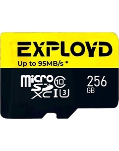 Карта памяти Premium Series microSDXC 256GB EX256GCSDXC10UHS-1-ELU3 W/A-AD Exployd