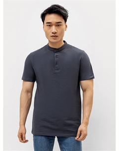 Джемпер-поло хлопковый в сером цвете Mark formelle