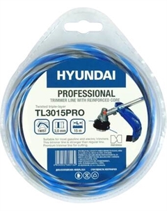 Леска для триммера Hyundai 3.0мм / TL-3015 PRO