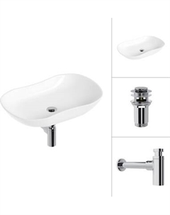 Умывальник Lauter 21570 + клапан 21190CH + сифон 21635CH