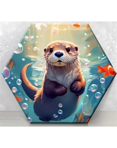 Картина по номерам Флюид Милая морская выдра 37x32 / VSH0002