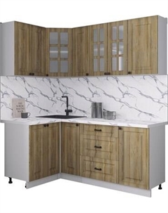 Кухонный гарнитур Интерлиния Мила Деко 1.2x1.9