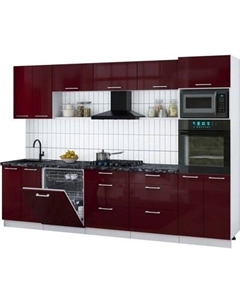 Кухонный гарнитур Интерлиния Мила Gloss 3.0-ПМ1