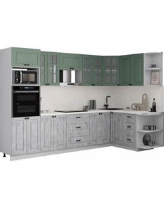 Кухонный гарнитур Интерлиния Мила Деко 1.68x3.0 PR