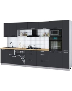 Кухонный гарнитур Интерлиния Мила Gloss 3.5-ПМ1
