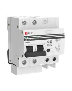 Дифференциальный автомат EKF PROxima АД-2 50А/100мА / DA2-6-50-100-pro Ekf