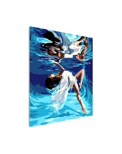 Картина по номерам PaintLine Девушка под водой / 2038134103098 Paintline