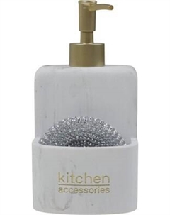 Дозатор моющего средства с подставкой для губки AksHome Crew с подставкой для губки Akshome