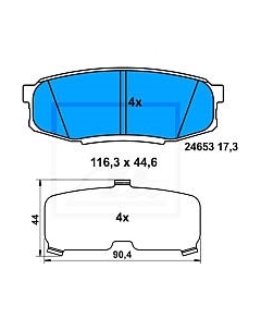 Тормозные колодки ATE 13046056192 Ate