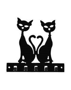 Ключница настенная Станкоинструмент №12 Коты друзья