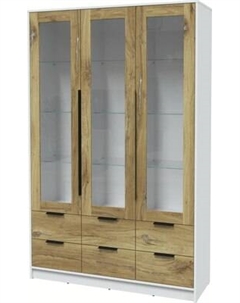 Шкаф с витриной Интерлиния Концепт КТ-ШВ3