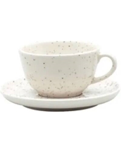 Чашка с блюдцем Oxford Flat Shape Chuvisco 136745 AO04-1C02