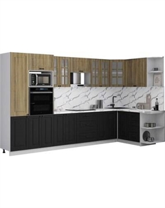 Кухонный гарнитур Интерлиния Мила Деко 1.68x3.4 PR