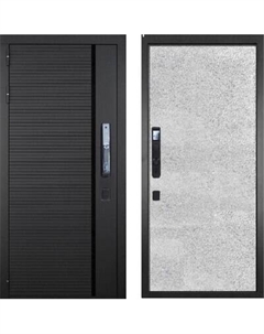 Входная дверь ГРАНИТ Пиано Смарт 77-1 бетон светлый Granit