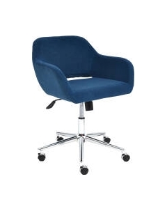 Кресло офисное Tetchair Modena хром/флок