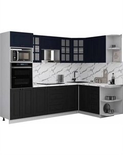 Кухонный гарнитур Интерлиния Мила Деко 1.68x2.6 PR