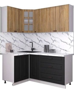 Кухонный гарнитур Интерлиния Мила Деко 1.2x1.7