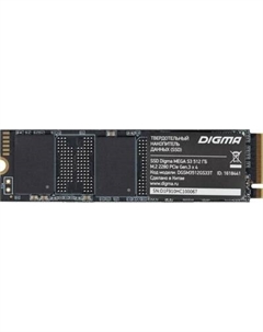 SSD диск Digma Mega S3 M.2 2280 512GB DGSM3512GS33T